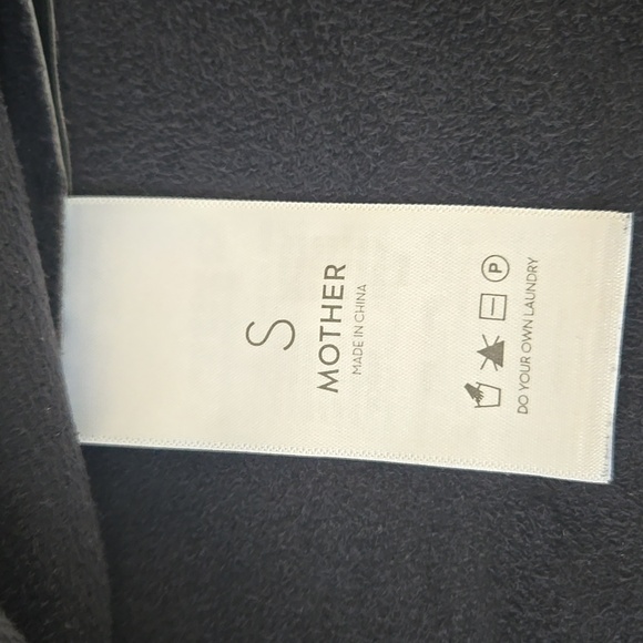 MOTHER Faux Leather Button Down, Black, Size Small - Picture 5 of 6